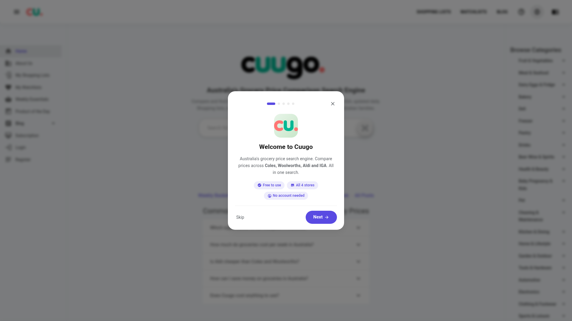 Cuugo - Australian Grocery Price Comparison